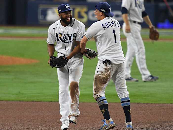 Rays celebrate after winning ALCS
